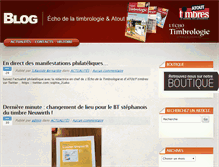 Tablet Screenshot of blog.echo-de-la-timbrologie.com